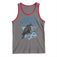 Funny Hanukkah Crow Tank Top Happy Hanukaw Jewish Holiday Chanukah Menorah - Wonder Print Shop