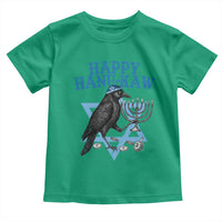 Funny Hanukkah Crow Toddler T Shirt Happy Hanukaw Jewish Holiday Chanukah Menorah - Wonder Print Shop