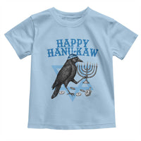 Funny Hanukkah Crow Toddler T Shirt Happy Hanukaw Jewish Holiday Chanukah Menorah - Wonder Print Shop