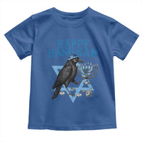 Funny Hanukkah Crow Toddler T Shirt Happy Hanukaw Jewish Holiday Chanukah Menorah - Wonder Print Shop