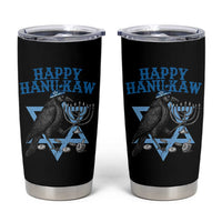 Funny Hanukkah Crow Tumbler Cup Happy Hanukaw Jewish Holiday Chanukah Menorah - Wonder Print Shop