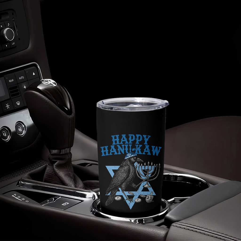 Funny Hanukkah Crow Tumbler Cup Happy Hanukaw Jewish Holiday Chanukah Menorah - Wonder Print Shop