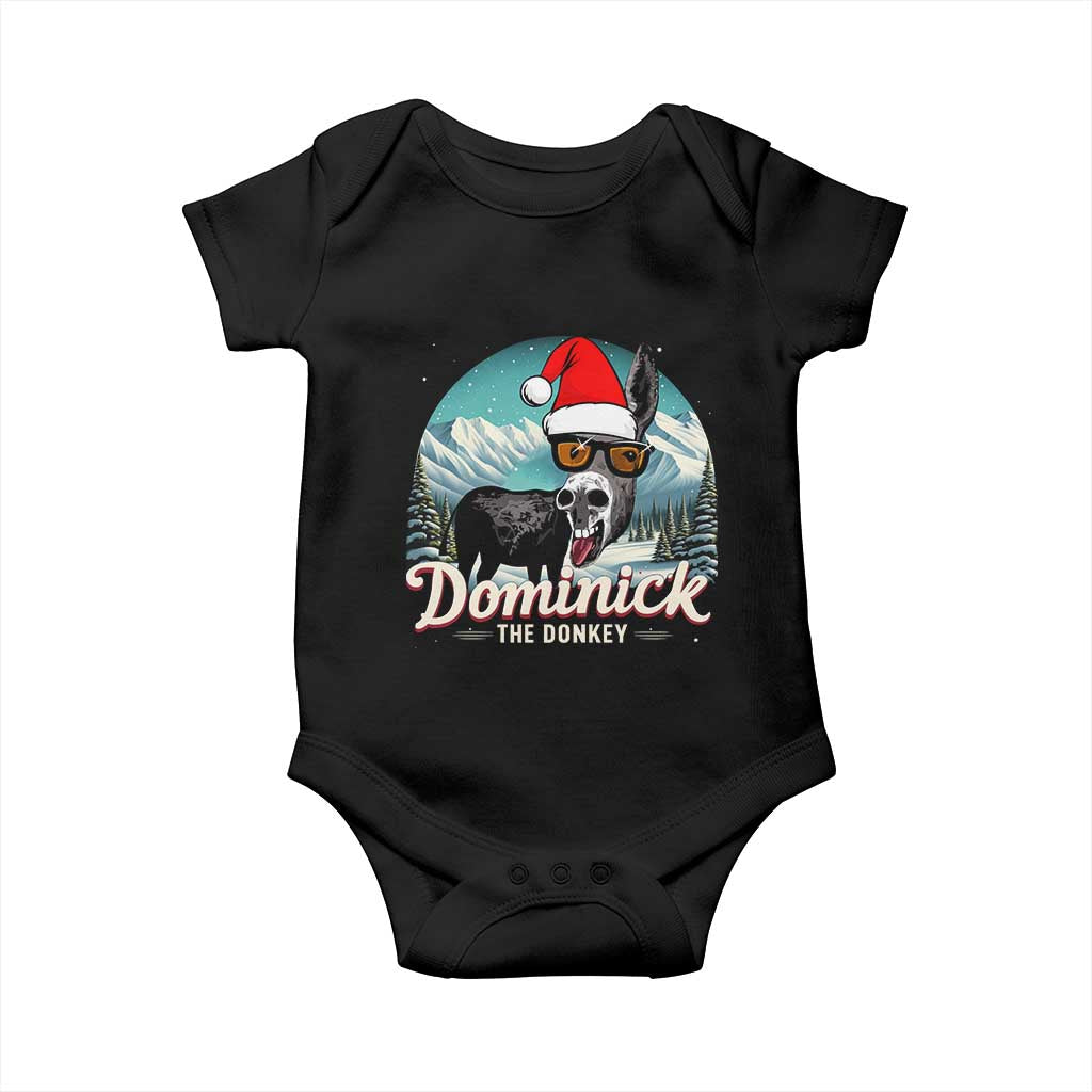 Christmas Italian Donkey Baby Onesie Funny Domick The Donkey Holiday Xmas - Wonder Print Shop