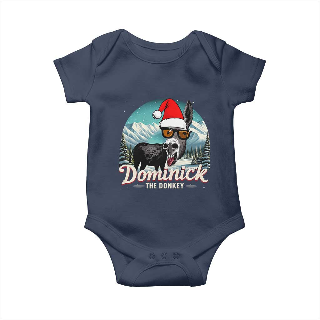Christmas Italian Donkey Baby Onesie Funny Domick The Donkey Holiday Xmas - Wonder Print Shop