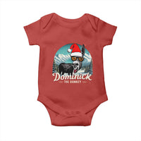 Christmas Italian Donkey Baby Onesie Funny Domick The Donkey Holiday Xmas - Wonder Print Shop