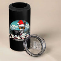 Christmas Italian Donkey 4 in 1 Can Cooler Tumbler Funny Domick The Donkey Holiday Xmas - Wonder Print Shop