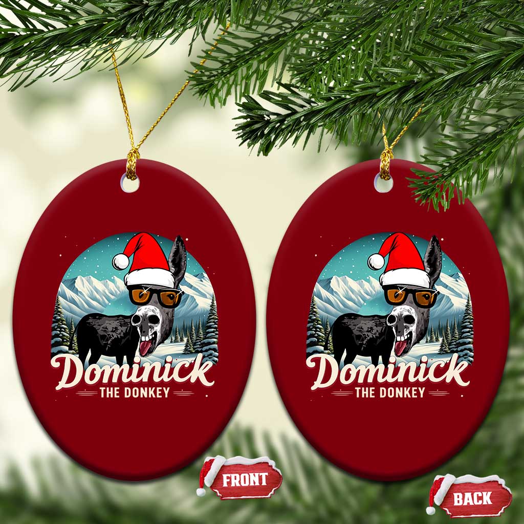 Christmas Italian Donkey Ceramic Ornament Funny Domick The Donkey Holiday Xmas - Wonder Print Shop