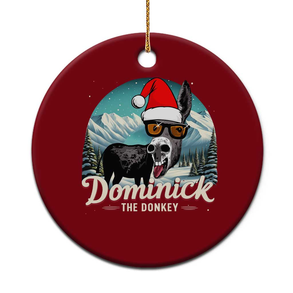 Christmas Italian Donkey Ceramic Ornament Funny Domick The Donkey Holiday Xmas - Wonder Print Shop