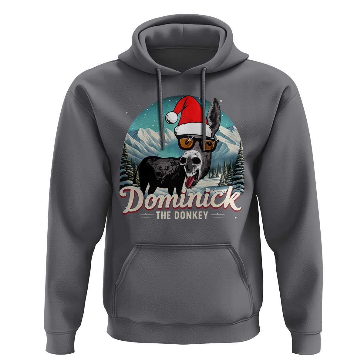Christmas Italian Donkey Hoodie Funny Domick The Donkey Holiday Xmas - Wonder Print Shop