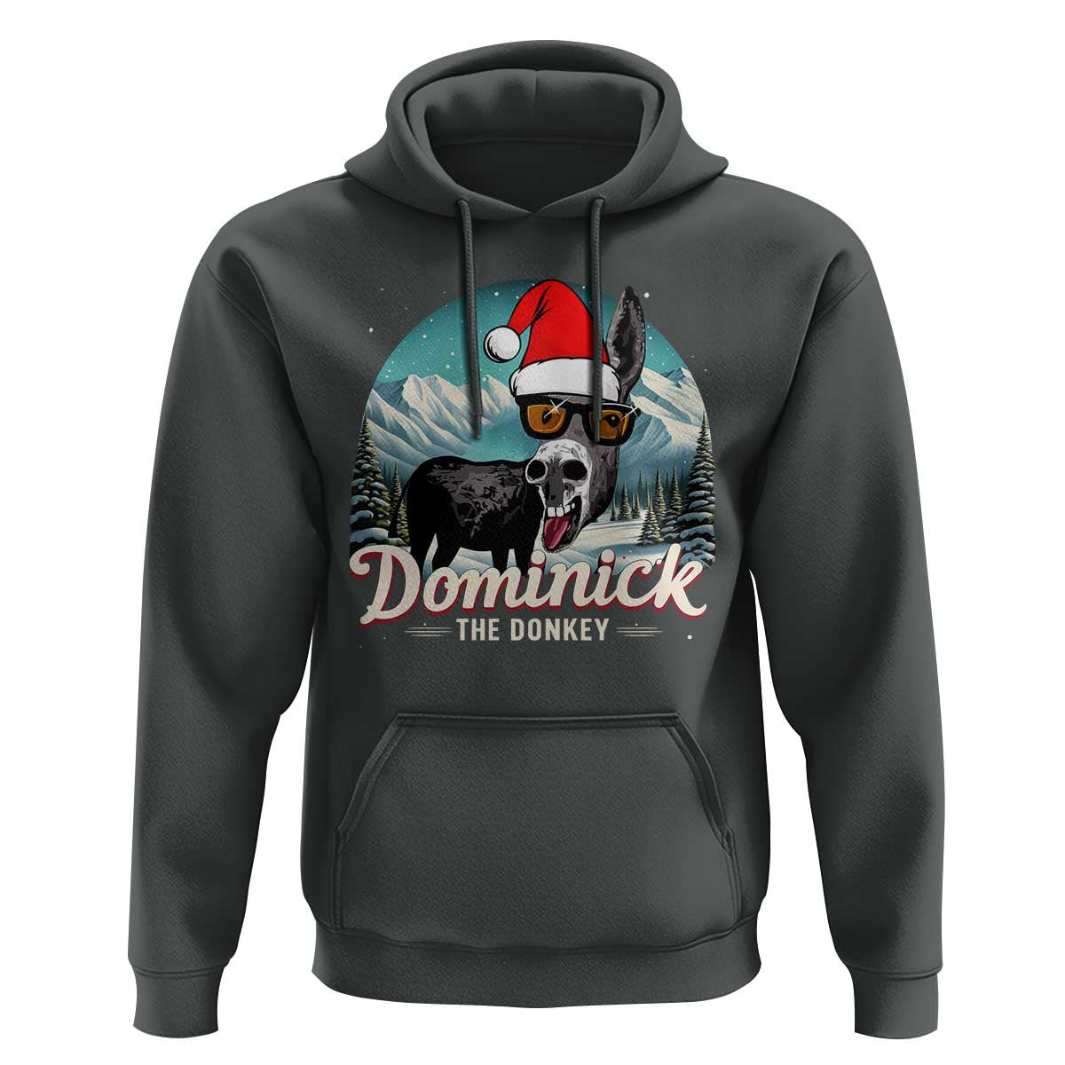 Christmas Italian Donkey Hoodie Funny Domick The Donkey Holiday Xmas - Wonder Print Shop