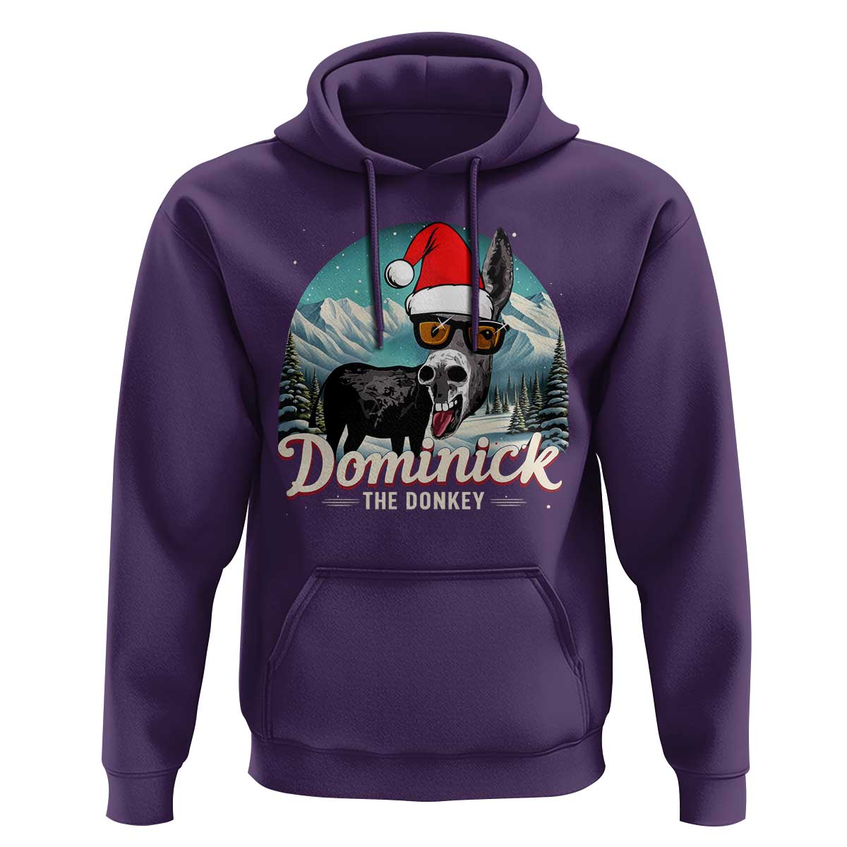 Christmas Italian Donkey Hoodie Funny Domick The Donkey Holiday Xmas - Wonder Print Shop