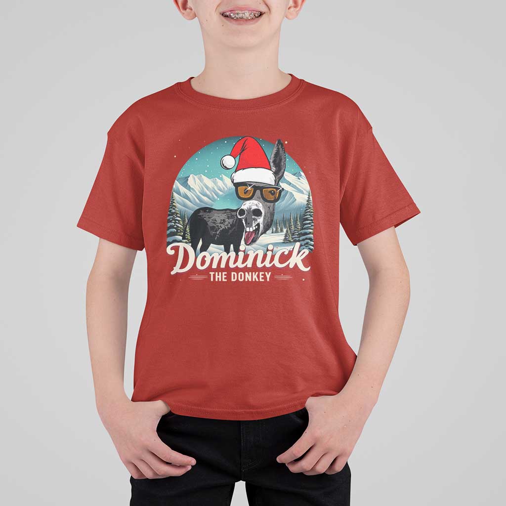 Christmas Italian Donkey T Shirt For Kid Funny Domick The Donkey Holiday Xmas - Wonder Print Shop