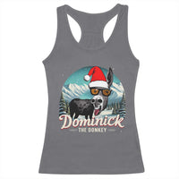 Christmas Italian Donkey Racerback Tank Top Funny Domick The Donkey Holiday Xmas - Wonder Print Shop