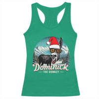 Christmas Italian Donkey Racerback Tank Top Funny Domick The Donkey Holiday Xmas - Wonder Print Shop