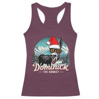 Christmas Italian Donkey Racerback Tank Top Funny Domick The Donkey Holiday Xmas - Wonder Print Shop