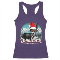 Christmas Italian Donkey Racerback Tank Top Funny Domick The Donkey Holiday Xmas - Wonder Print Shop