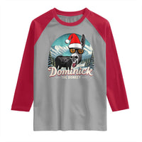 Christmas Italian Donkey Raglan Shirt Funny Domick The Donkey Holiday Xmas - Wonder Print Shop