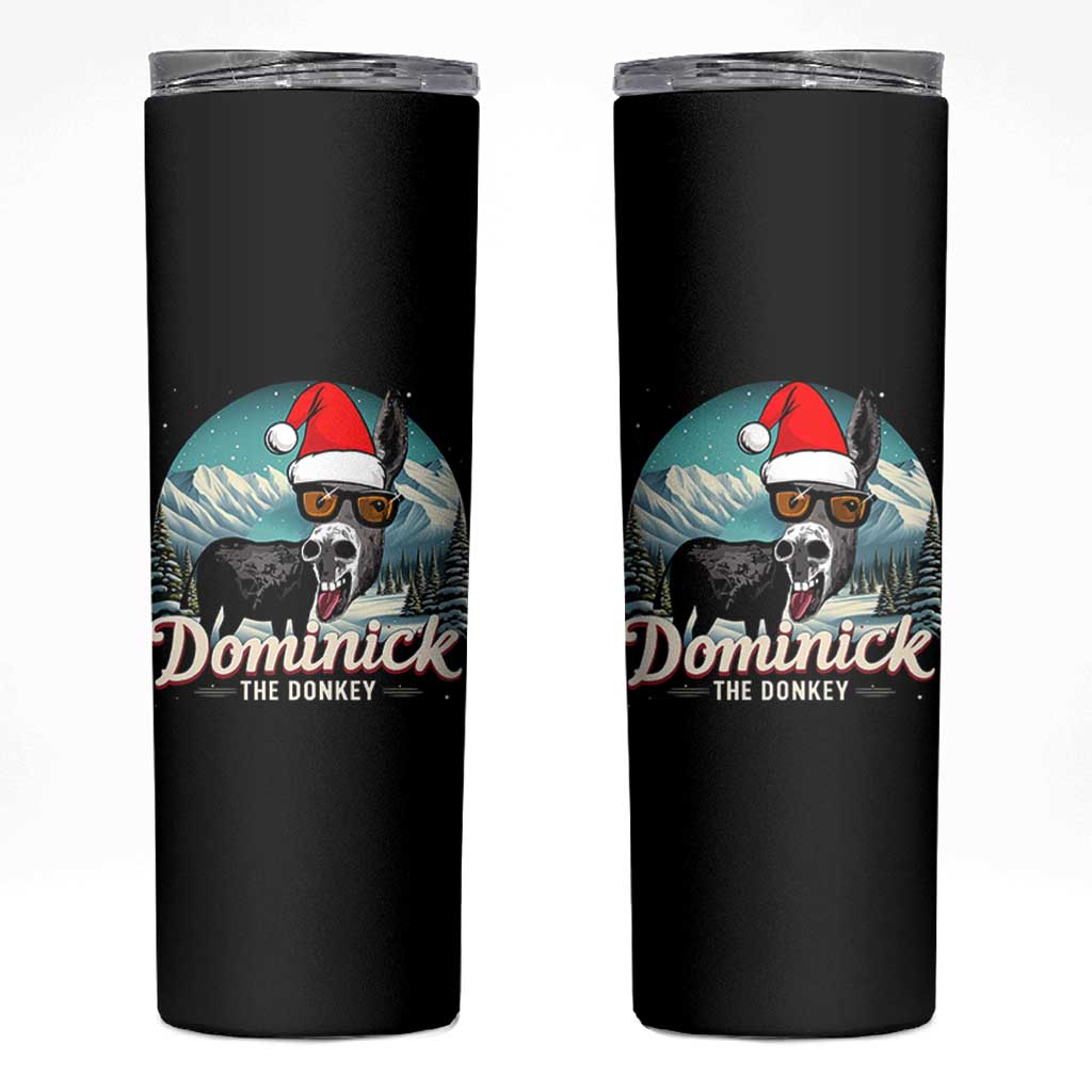Christmas Italian Donkey Skinny Tumbler Funny Domick The Donkey Holiday Xmas - Wonder Print Shop