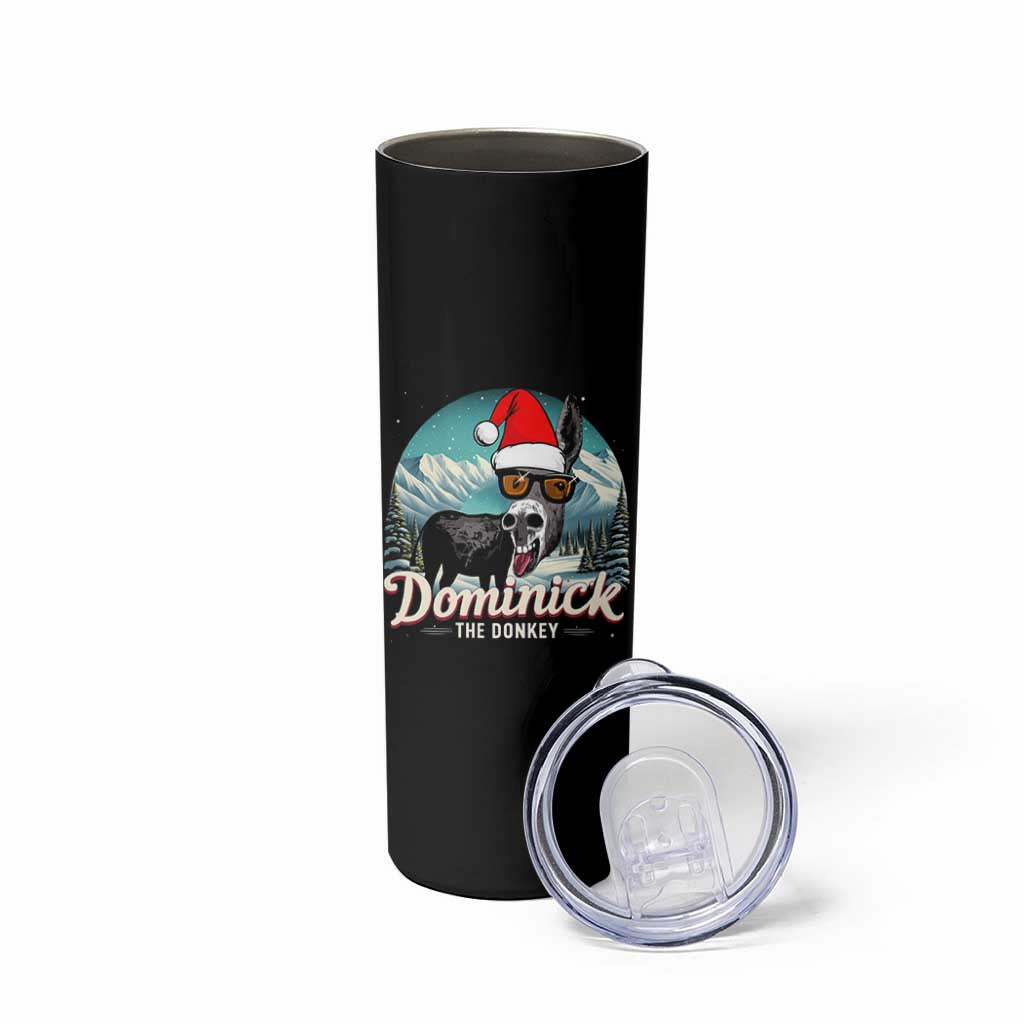 Christmas Italian Donkey Skinny Tumbler Funny Domick The Donkey Holiday Xmas - Wonder Print Shop