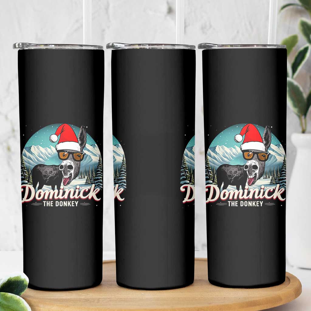 Christmas Italian Donkey Skinny Tumbler Funny Domick The Donkey Holiday Xmas - Wonder Print Shop