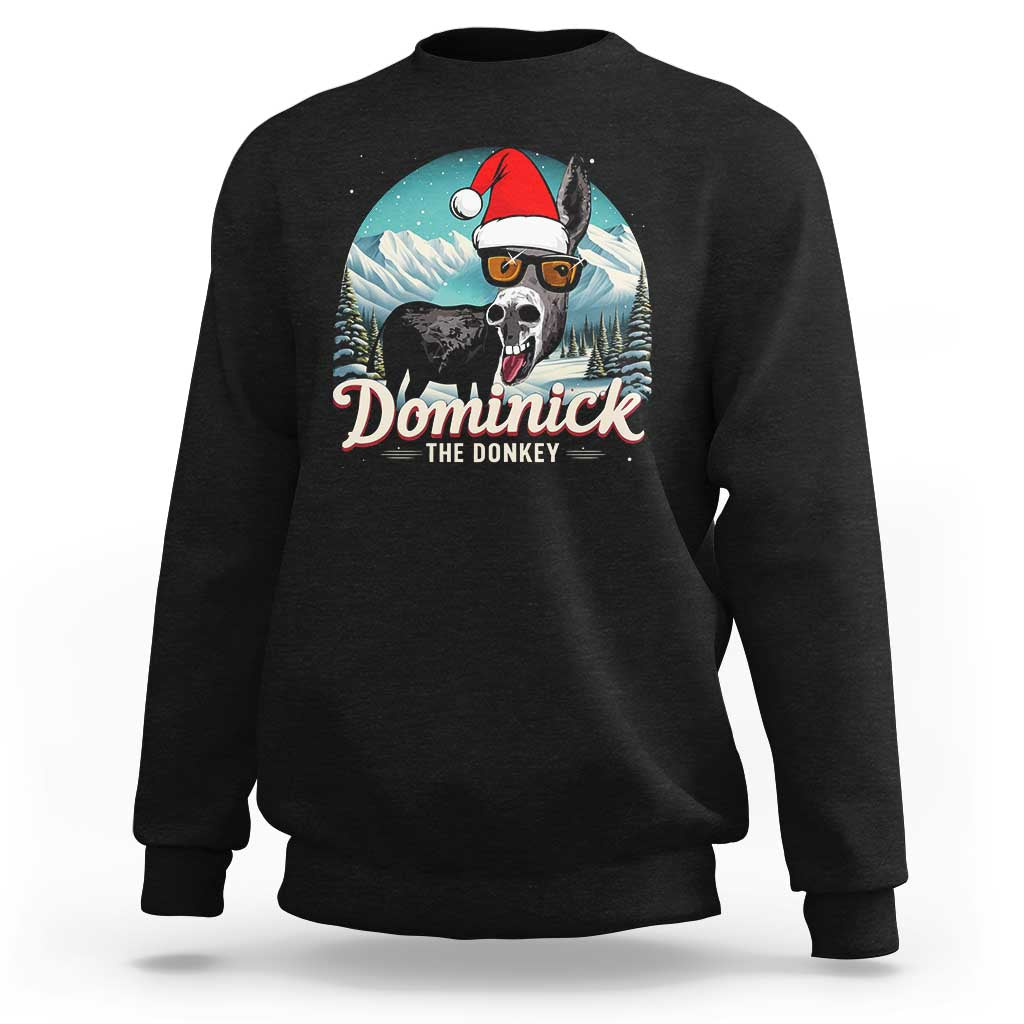 Christmas Italian Donkey Sweatshirt Funny Domick The Donkey Holiday Xmas - Wonder Print Shop