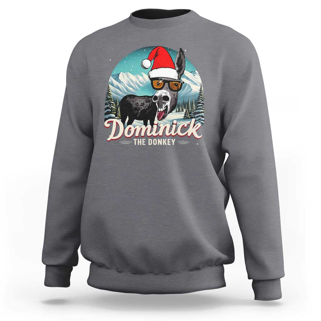 Christmas Italian Donkey Sweatshirt Funny Domick The Donkey Holiday Xmas - Wonder Print Shop