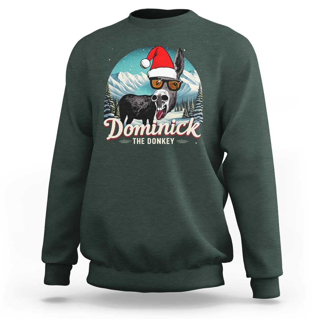 Christmas Italian Donkey Sweatshirt Funny Domick The Donkey Holiday Xmas - Wonder Print Shop