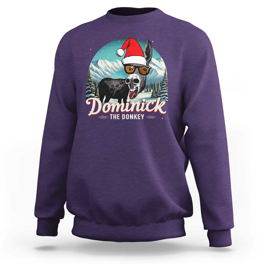 Christmas Italian Donkey Sweatshirt Funny Domick The Donkey Holiday Xmas - Wonder Print Shop