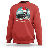 Christmas Italian Donkey Sweatshirt Funny Domick The Donkey Holiday Xmas - Wonder Print Shop