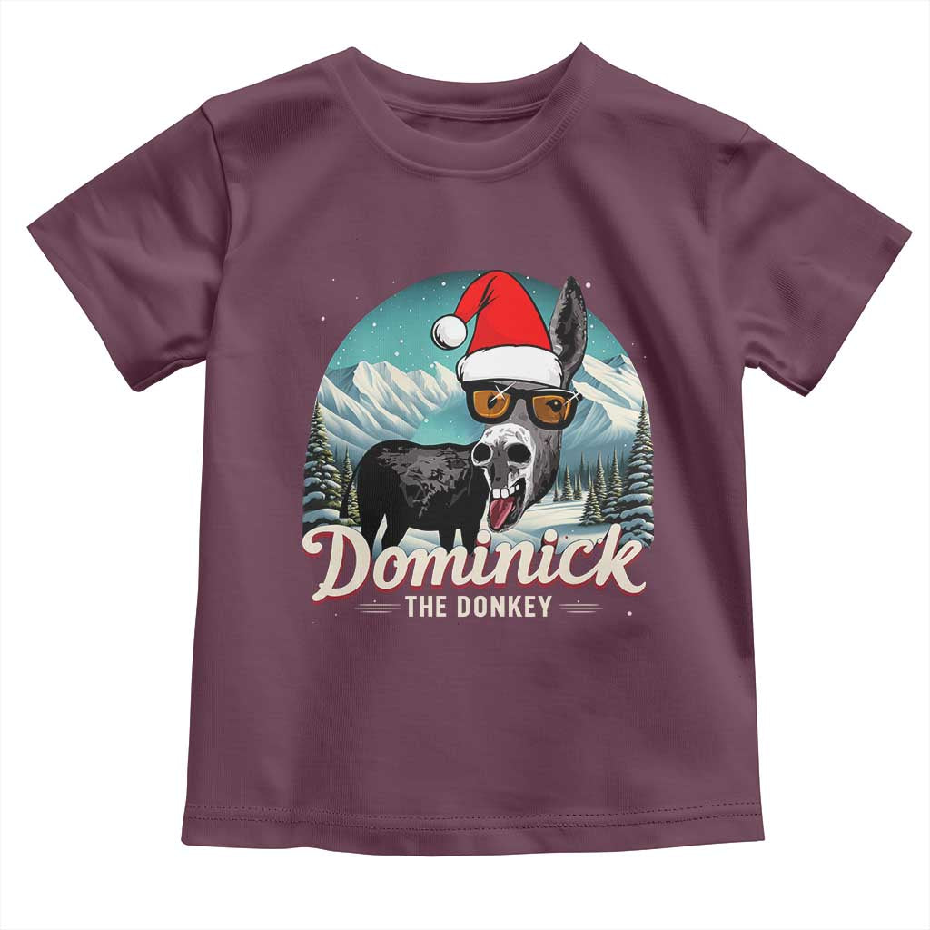 Christmas Italian Donkey Toddler T Shirt Funny Domick The Donkey Holiday Xmas - Wonder Print Shop