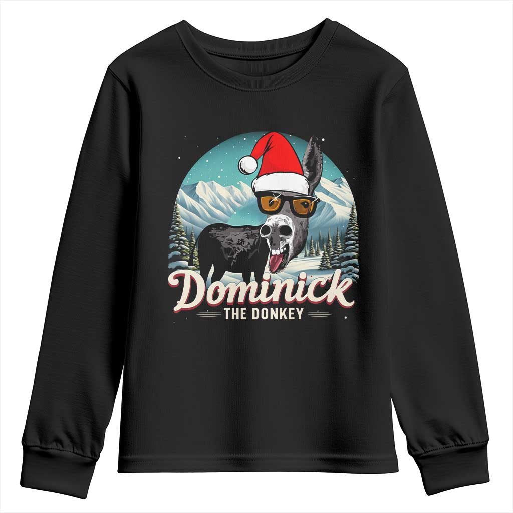 Christmas Italian Donkey Youth Sweatshirt Funny Domick The Donkey Holiday Xmas - Wonder Print Shop