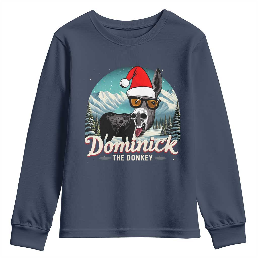 Christmas Italian Donkey Youth Sweatshirt Funny Domick The Donkey Holiday Xmas - Wonder Print Shop