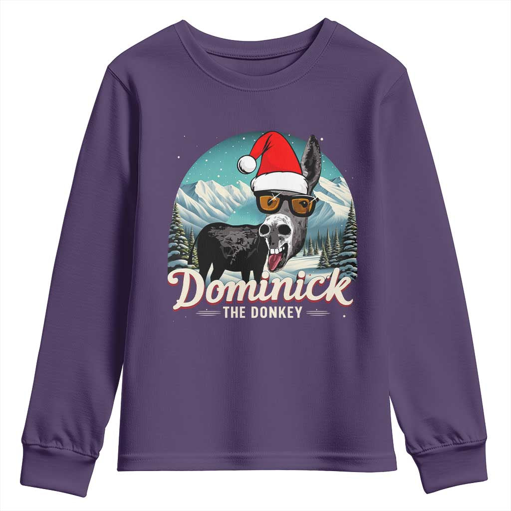 Christmas Italian Donkey Youth Sweatshirt Funny Domick The Donkey Holiday Xmas - Wonder Print Shop