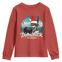 Christmas Italian Donkey Youth Sweatshirt Funny Domick The Donkey Holiday Xmas - Wonder Print Shop