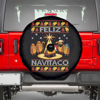 Funny Tacos Christmas Nativity Scene Spare Tire Cover Feliz Navitaco Mexican Food - Wonder Print Shop