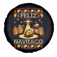 Funny Tacos Christmas Nativity Scene Spare Tire Cover Feliz Navitaco Mexican Food - Wonder Print Shop
