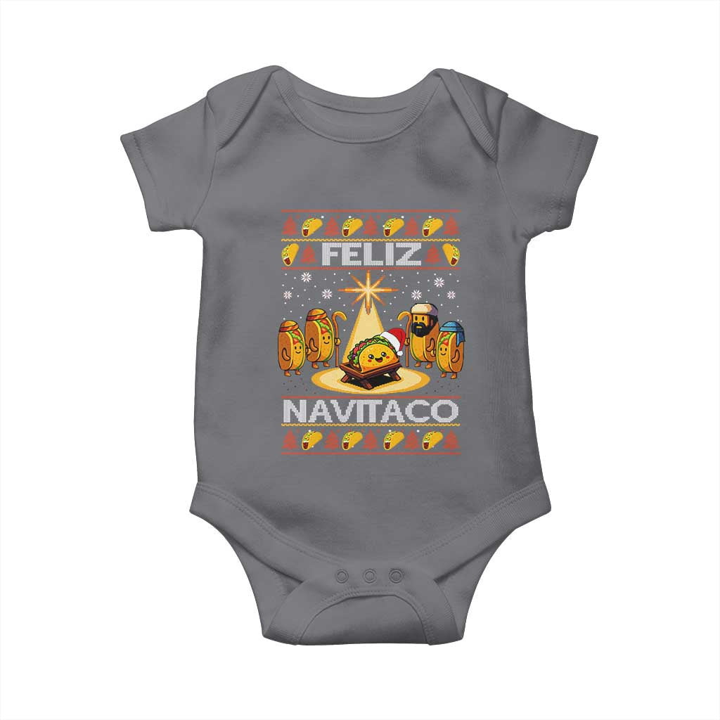 Funny Tacos Christmas Nativity Scene Baby Onesie Feliz Navitaco Mexican Food - Wonder Print Shop