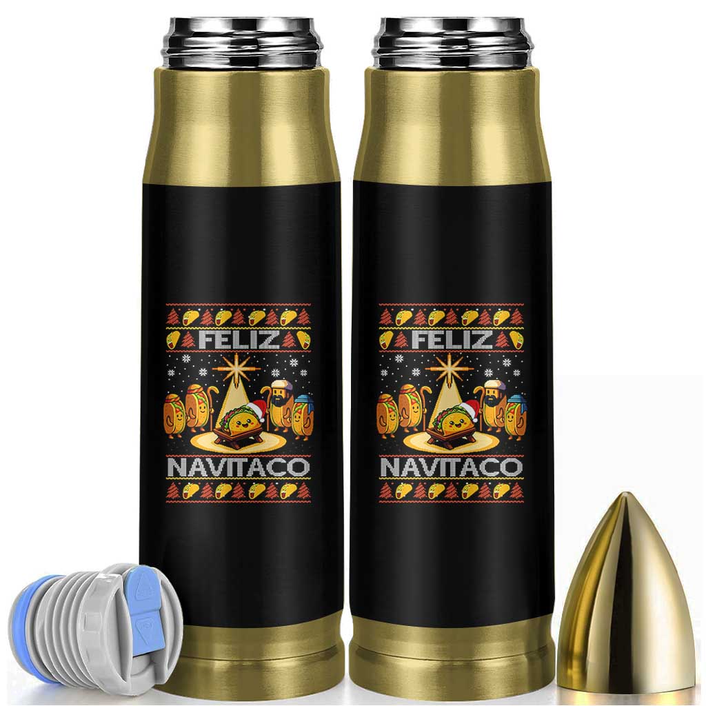 Funny Tacos Christmas Nativity Scene Bullet Tumbler Feliz Navitaco Mexican Food - Wonder Print Shop