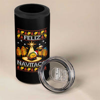 Funny Tacos Christmas Nativity Scene 4 in 1 Can Cooler Tumbler Feliz Navitaco Mexican Food - Wonder Print Shop