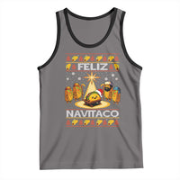 Funny Tacos Christmas Nativity Scene Tank Top Feliz Navitaco Mexican Food - Wonder Print Shop