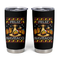 Funny Tacos Christmas Nativity Scene Tumbler Cup Feliz Navitaco Mexican Food - Wonder Print Shop