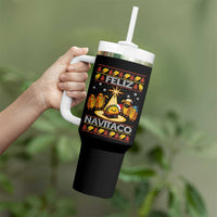 Funny Tacos Christmas Nativity Scene Tumbler With Handle Feliz Navitaco Mexican Food - Wonder Print Shop
