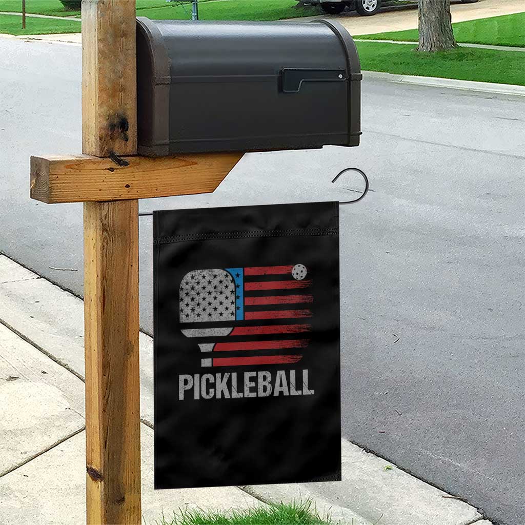 Pickleball Lover Vintage American Flag Garden Flag 4th of July - Wonder Print Shop
