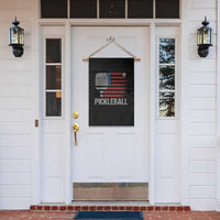 Pickleball Lover Vintage American Flag Garden Flag 4th of July - Wonder Print Shop