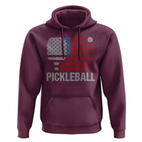 Pickleball Lover Vintage American Flag Hoodie 4th of July - Wonder Print Shop