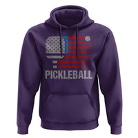 Pickleball Lover Vintage American Flag Hoodie 4th of July - Wonder Print Shop
