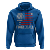 Pickleball Lover Vintage American Flag Hoodie 4th of July - Wonder Print Shop