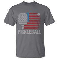 Pickleball Lover Vintage American Flag T Shirt 4th of July - Wonder Print Shop