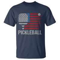 Pickleball Lover Vintage American Flag T Shirt 4th of July - Wonder Print Shop