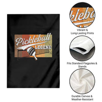Funny Pickleball Legend Garden Flag Pickleball Player Retro Sport Lover - Wonder Print Shop